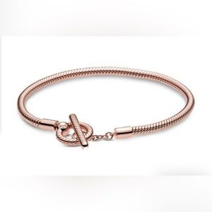 Pandora Moments T-Bar Snake Chain Bracelet